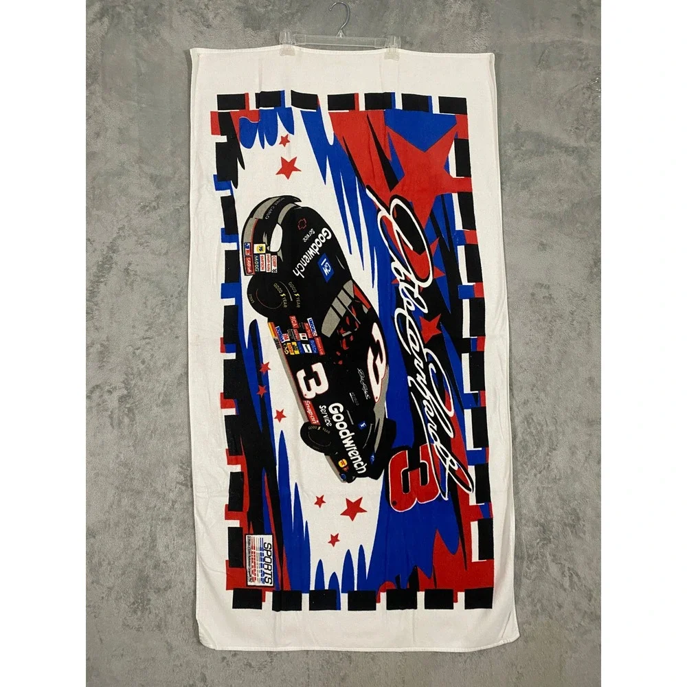 Vintage Dale Earnhardt #3 Beach Towel Goodwrench Racing NASCAR The Intimidator